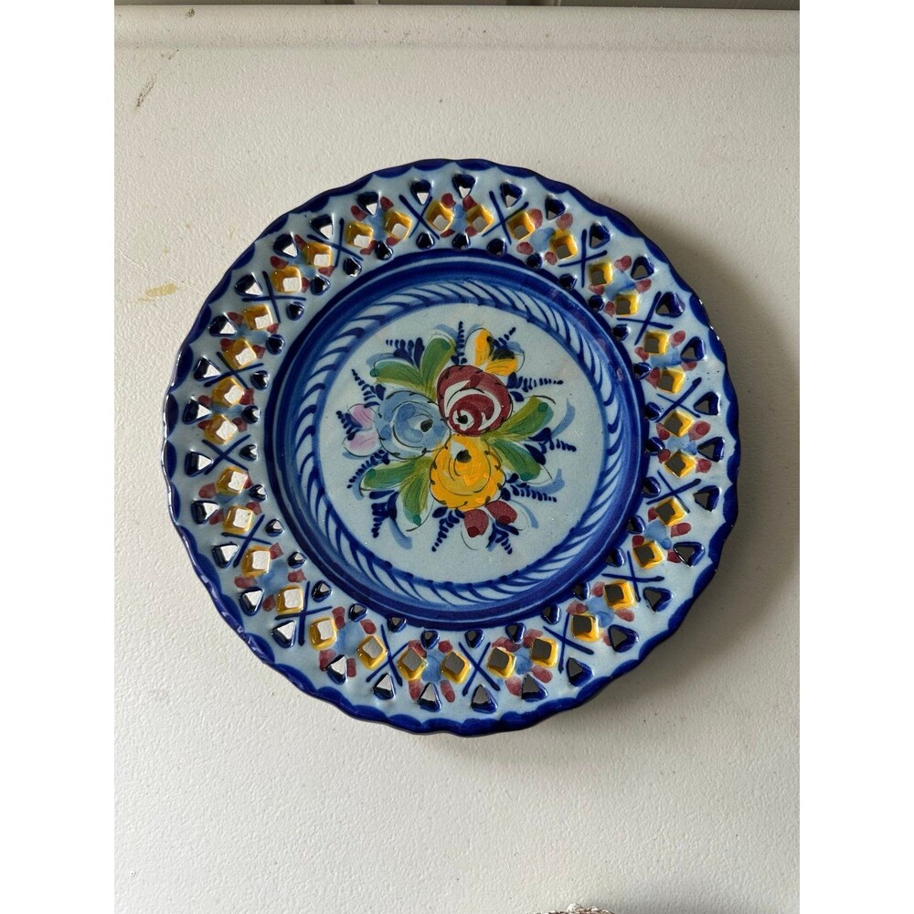 PAL Alcobaca Hand Painted Portugal 479 Traditional Decorative Pottery Plate